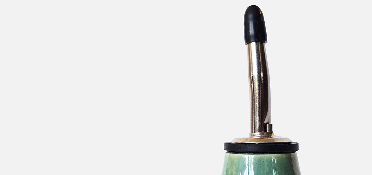 Green Float Olive Oil/Vinegar Pourer