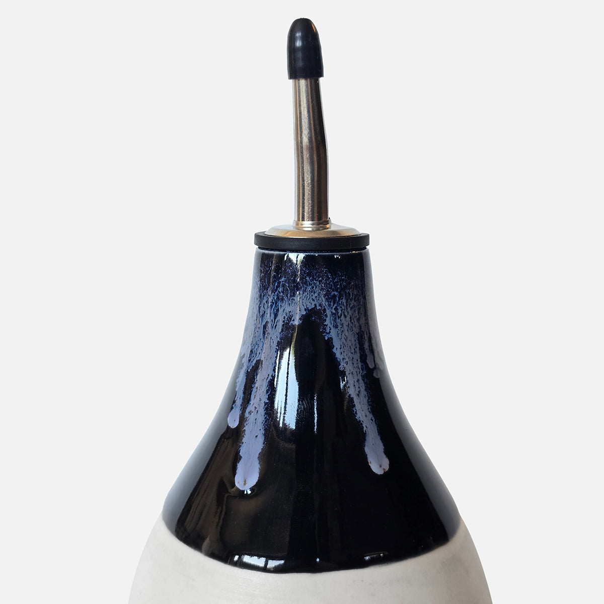 Black and Electric Blue Olive Oil/Vinegar Pourer