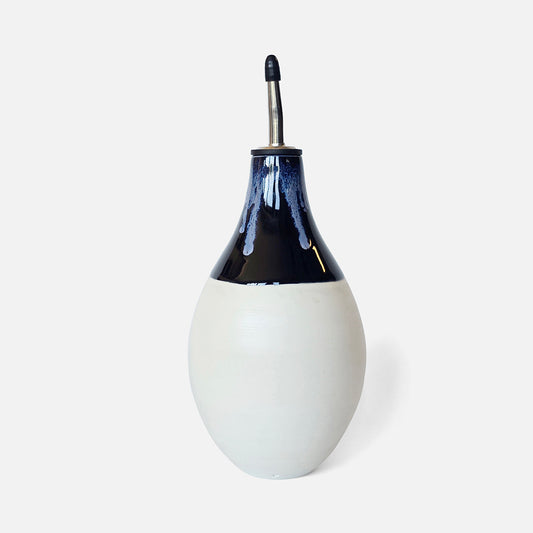 Black and Electric Blue Olive Oil/Vinegar Pourer