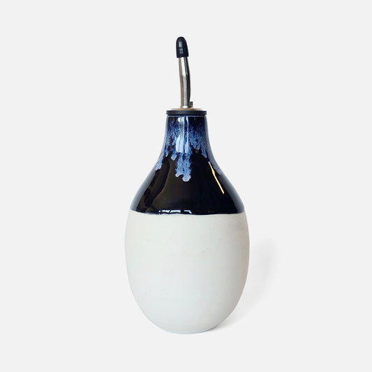 Black and Electric Blue Olive Oil/Vinegar Pourer