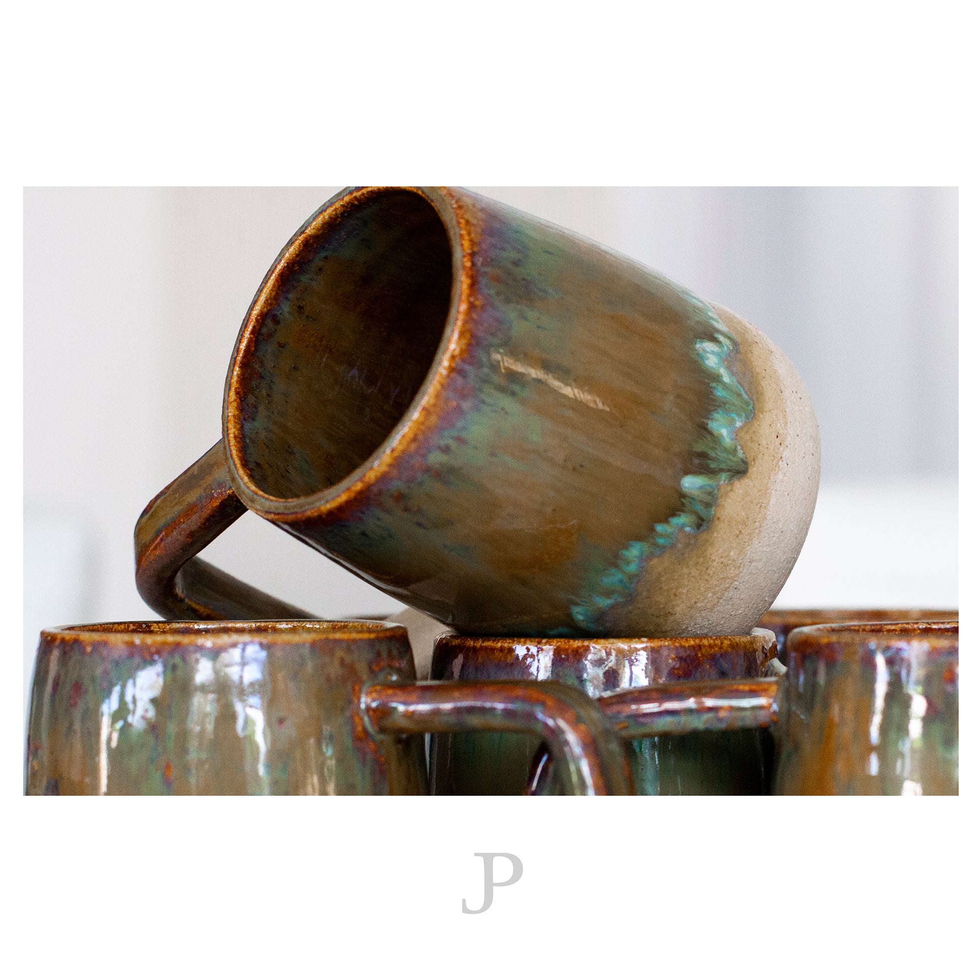 Handmade Stoneware Bronze Mug