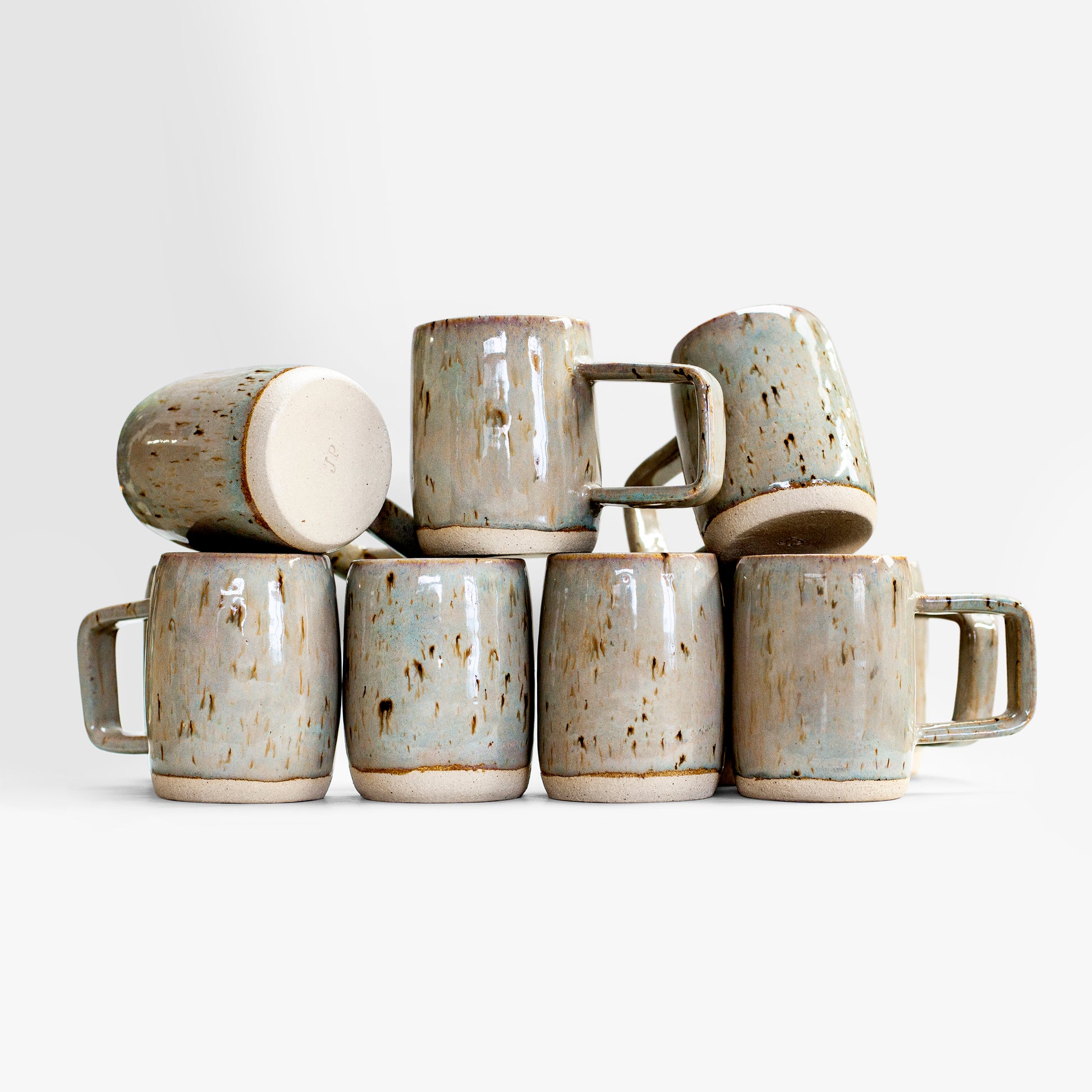 Handmade Stoneware Blue Mug