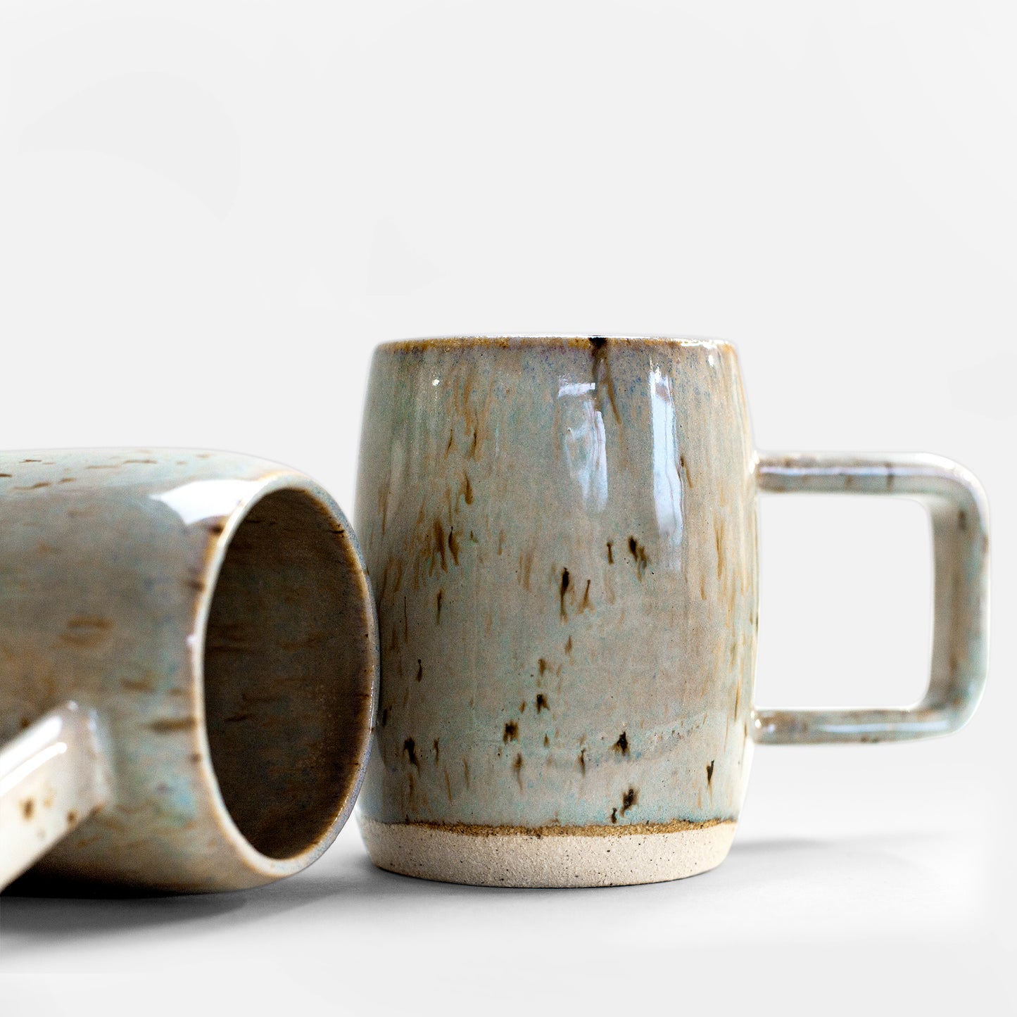 Handmade Stoneware Blue Mug