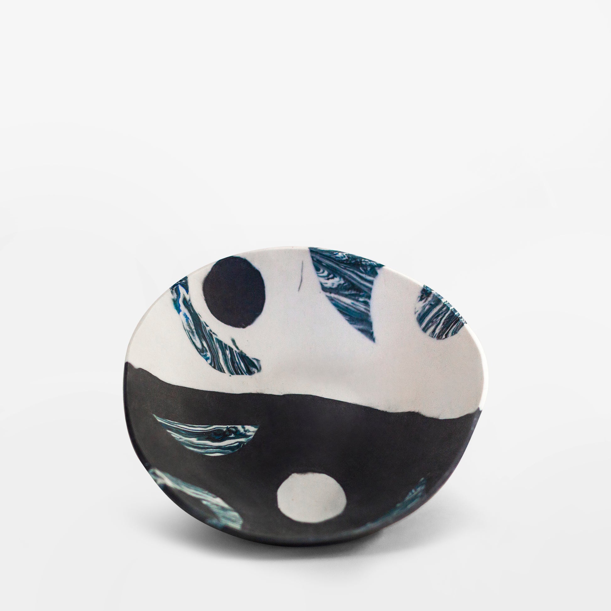 #9 Handmade Nerikomi Porcelain Bowl - Matte Finish